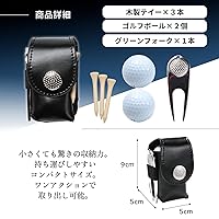 ゴルフボールケース 黒 ボール2個収納 ゴルフボールケース 黒 ボール2個収納 ゴルフボールホルダー 黒